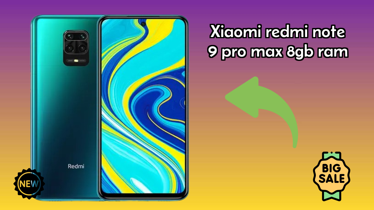 Xiaomi Redmi Note 9 Pro Max 8GB RAM Display Technology: IPS LCD Quality